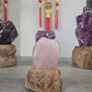 Trụ Thạch Anh Hồng Để Bàn